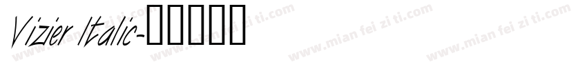 Vizier Italic字体转换